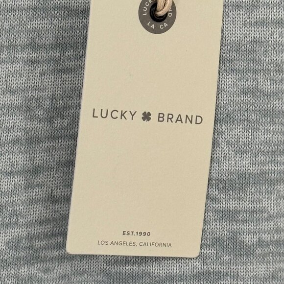 Lucky Brand Womens Grey Tie Front shirt top Size Large Knit Pullover new - Picture 4 of 11